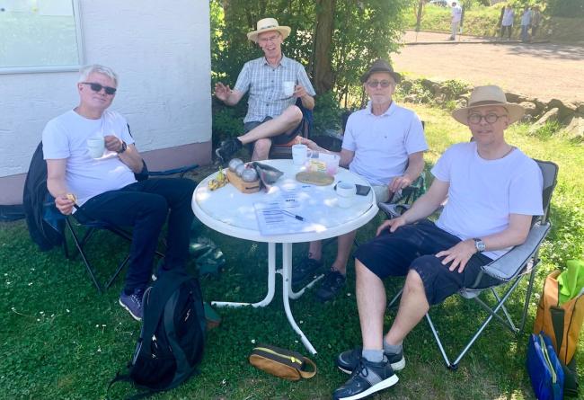 von links nach rechts: Martin, Klaus, Gerhard, Christian