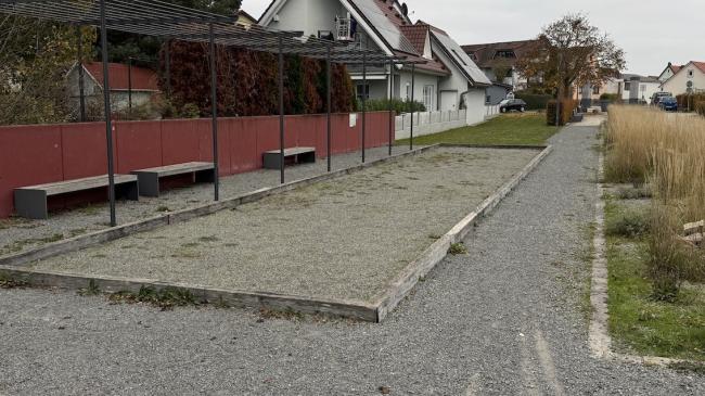 Boulebahn am Neubaugebiet