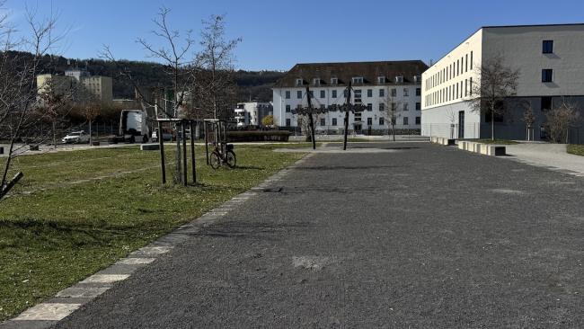 Blick auf das Feuerwehrgelände