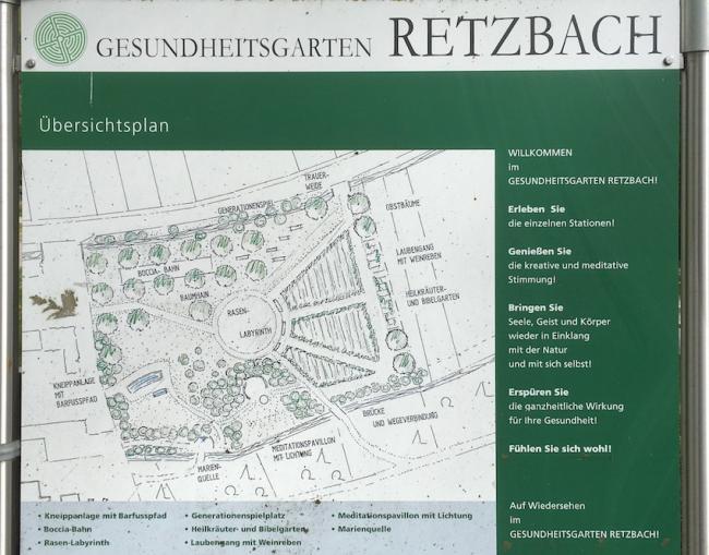 Lageplan Gesundheitsgarten